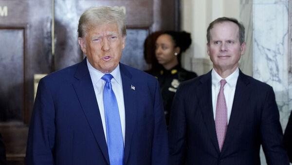Donald Trump decries 'political warfare' in NY business fraud case