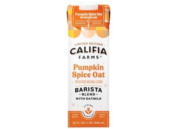 califia farms pumpkin spice oat barista blend
